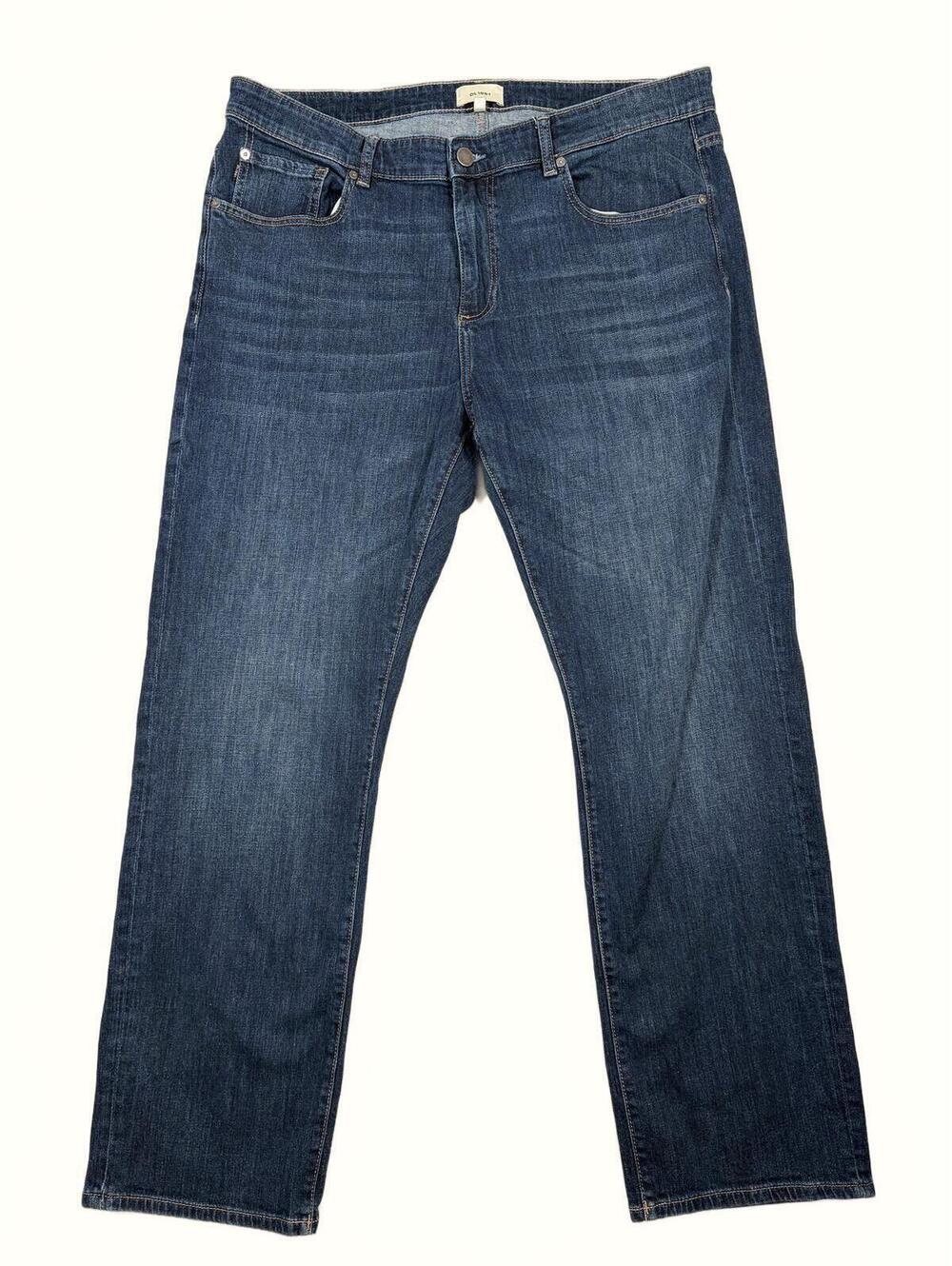 DL1961 Avery Relaxed Straight Leg Men's Dark Wash Jeans Stretch 38 by 32 EUC